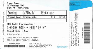 2017-05-07 Ziggo Dome, Amsterdam, The Netherlands ticket.jpg