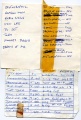 An undated early setlist sheet (unknown date) listing several early live-only songs. Sheet provided by Daryl Bamonte.