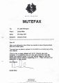 Initial internal "MUTEFAX" response by Daniel Miller.[4]